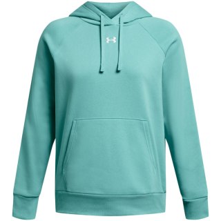 Bluza damska Under Armour Rival Flecce Hoodie miętowa 1379500 482 L Under Armour