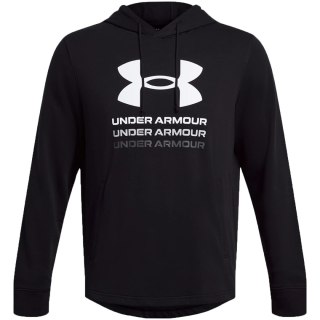 Bluza męska Under Armour UA Rival Terry Graphic Hoodie czarna 1386047 001 XL Under Armour
