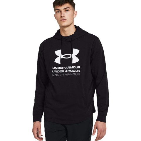 Bluza męska Under Armour UA Rival Terry Graphic Hoodie czarna 1386047 001 L Under Armour