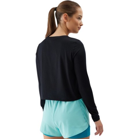 Koszulka damska longsleeve 4F F218 głęboka czerń 4FWSS24TFLOF218 20S XS 4F