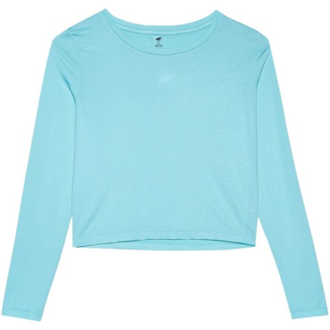 Koszulka damska longsleeve 4F F218 niebieska 4FWSS24TFLOF218 33S L 4F