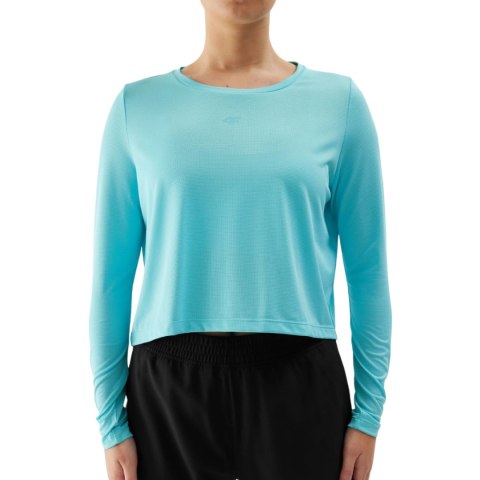 Koszulka damska longsleeve 4F F218 niebieska 4FWSS24TFLOF218 33S XS 4F