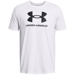 Koszulka męska Under Armour Sportstyle Logo biała 1382911 100 2XL Under Armour