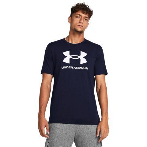 Koszulka męska Under Armour Sportstyle Logo granatowa 1382911 408 L Under Armour