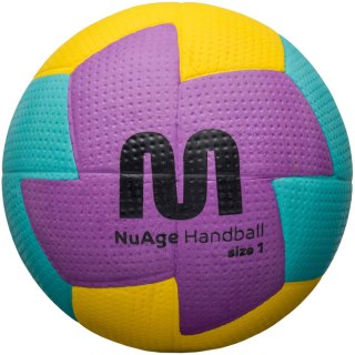 Piłka ręczna Meteor Nuage Junior 1 fioletowo-błękitno-żółta 16691 1 Meteor