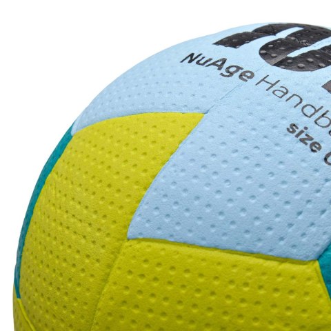 Piłka ręczna Meteor Nuage Mini 0 niebiesko-żółta 16696 Meteor