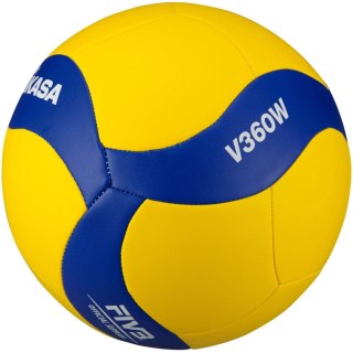 Piłka siatkowa Mikasa żółto-niebieska V360W 5 Mikasa