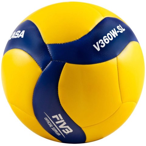 Piłka siatkowa Mikasa żółto-niebieska V360W-SL 5 Mikasa