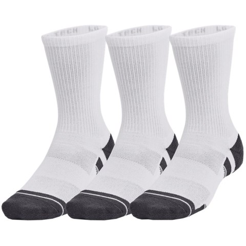 Skarpety Under Armour Performance Tech 3 pary biało-czarne 1379512 100 XL Under Armour