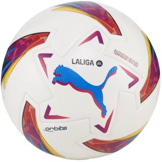 Piłka nożna Puma Orbita LaLiga 1 FIFA Quality biało-czerwono-niebieska 84106 01 5 Puma