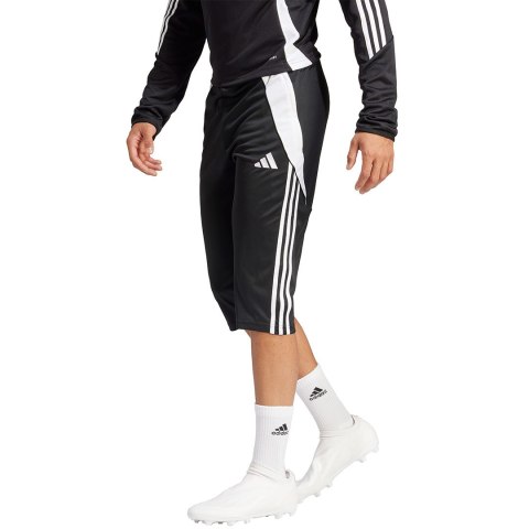 Spodnie męskie adidas Tiro 24 3/4 czarne IJ7671 S Adidas teamwear