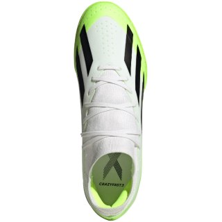 Buty piłkarskie adidas X Crazyfast.3 TF biało-zielone ID9337 Adidas