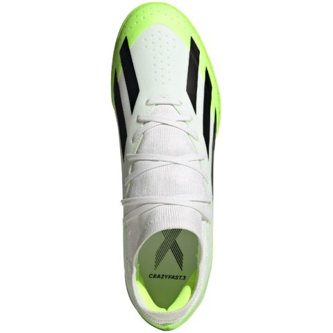 Buty piłkarskie adidas X Crazyfast.3 TF biało-zielone ID9337 Adidas Buty piłkarskie adidas X Crazyfast.3 TF biało-zielone ID9337 Adidas