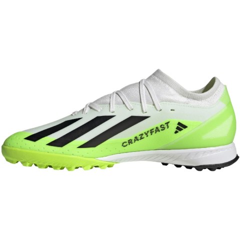 Buty piłkarskie adidas X Crazyfast.3 TF biało-zielone ID9337 Adidas Buty piłkarskie adidas X Crazyfast.3 TF biało-zielone ID9337 Adidas