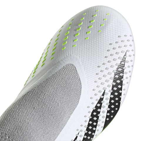 Buty piłkarskie adidas Predator Accuracy.3 Laceless FG biało-szare GZ0021 Adidas Buty piłkarskie adidas Predator Accuracy.3 Laceless FG biało-szare GZ0021 Adidas