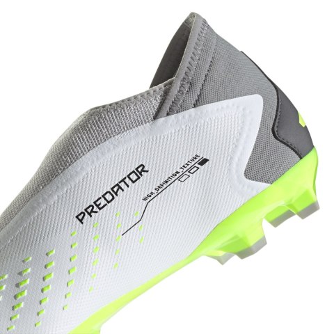 Buty piłkarskie adidas Predator Accuracy.3 Laceless FG biało-szare GZ0021 Adidas Buty piłkarskie adidas Predator Accuracy.3 Laceless FG biało-szare GZ0021 Adidas