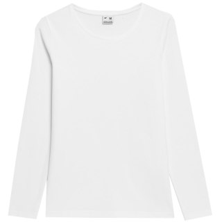 Koszulka damska longsleeve 4F F167 biała 4FAW23TLONF167 10S 4F