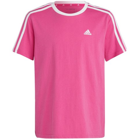 Koszulka dla dzieci adidas Essentials 3-Stripes Cotton Loose Fit Boyfriend Tee różowa IC3639 Adidas Koszulka dla dzieci adidas Essentials 3-Stripes Cotton Loose Fit Boyfriend Tee różowa IC3639 Adidas