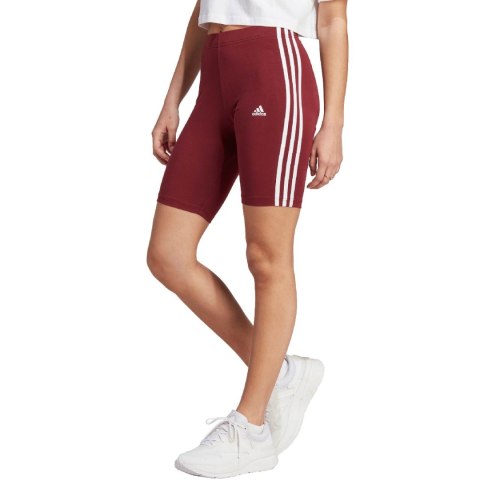 Spodenki damskie adidas Essentials 3-Stripes czerwone IM2846 Adidas Spodenki damskie adidas Essentials 3-Stripes czerwone IM2846 Adidas