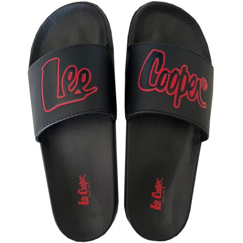 Klapki męskie Lee Cooper czarno-czerwone LCW-24-42-2484MC 42 Lee Cooper