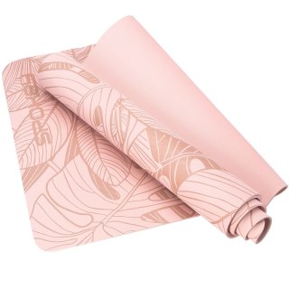 Mata do ćwiczeń Spokey Leaf różowa 929894 Spokey