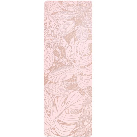 Mata do ćwiczeń Spokey Leaf różowa 929894 Spokey