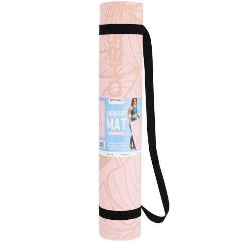 Mata do ćwiczeń Spokey Leaf różowa 929894 Spokey
