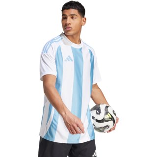 Koszulka męska adidas Striped 24 Jersey biało-błękitna IW4555 2XL Adidas teamwear
