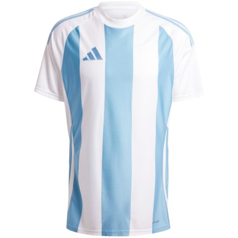 Koszulka męska adidas Striped 24 Jersey biało-błękitna IW4555 L Adidas teamwear