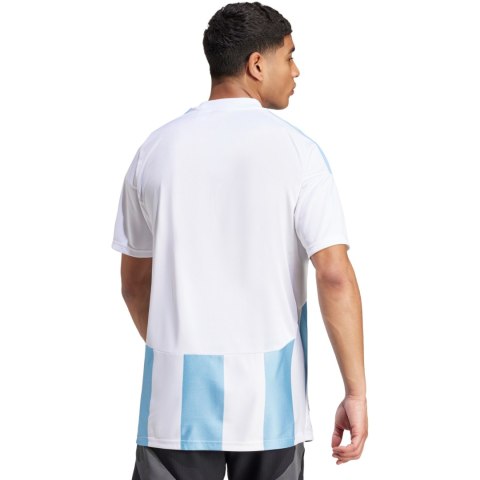 Koszulka męska adidas Striped 24 Jersey biało-błękitna IW4555 L Adidas teamwear