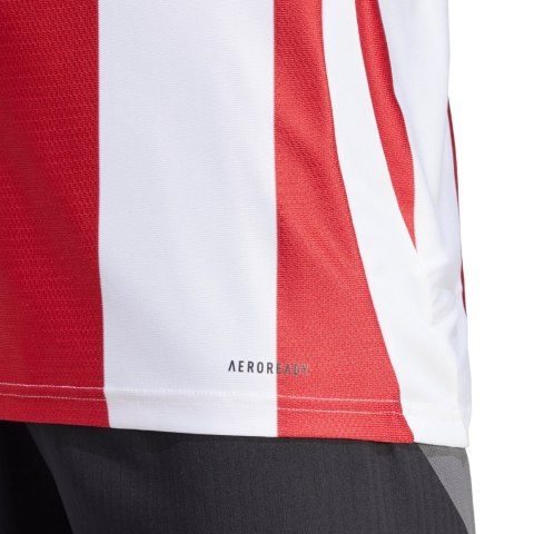 Koszulka męska adidas Striped 24 Jersey biało-czerwona IW2142 L Adidas teamwear
