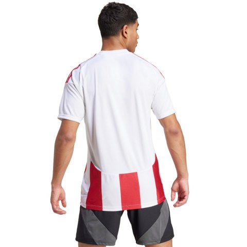 Koszulka męska adidas Striped 24 Jersey biało-czerwona IW2142 M Adidas teamwear