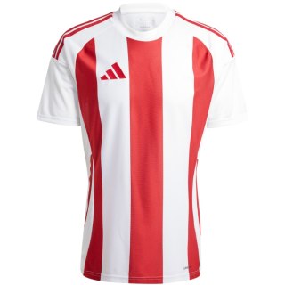 Koszulka męska adidas Striped 24 Jersey biało-czerwona IW2142 S Adidas teamwear