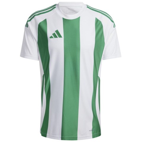 Koszulka męska adidas Striped 24 Jersey biało-zielona IW2148 2XL Adidas teamwear