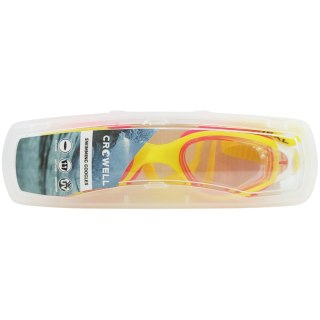 Okulary pływackie dla dzieci Crowell GS16 Coral żółto-różowe Crowell