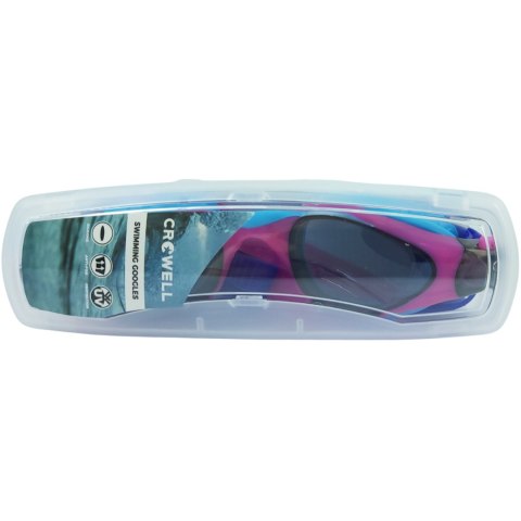 Okulary pływackie dla dzieci Crowell GS23 Splash fioletowo-niebieskie Crowell
