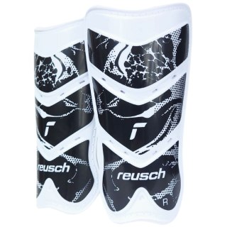 Ochraniacze piłkarskie Reusch Shinguard Attrakt Lite biało-czarne 5377045 7701 S Reusch