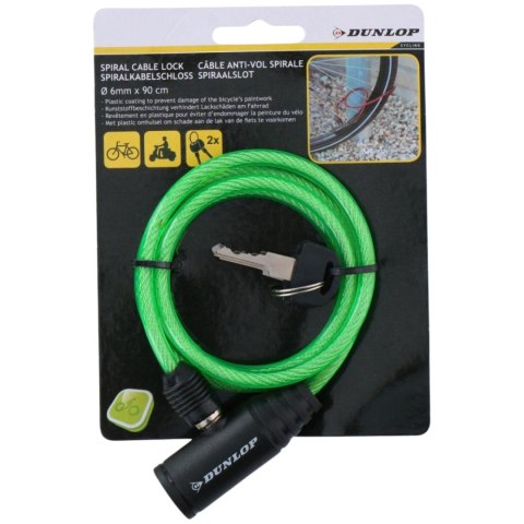 Zapięcie rowerowe Dunlop 0,6x90 cm zielone 1049663 Dunlop