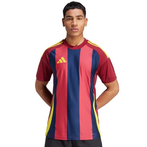Koszulka męska adidas Striped 24 Jersey bordowo-granatowa IW2149 2XL Adidas teamwear