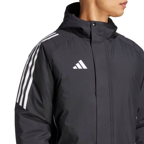Kurtka męska adidas Tiro 24 Stadium Parka czarno-biała IJ7391 S Adidas teamwear