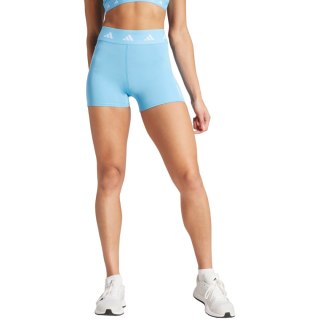 Spodenki damskie adidas Techfit błękitne IU1858 L 4" Adidas