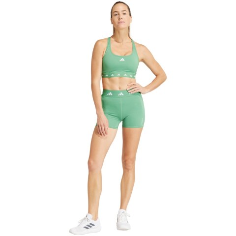 Spodenki damskie adidas Techfit zielone IU1853 L 4" Adidas