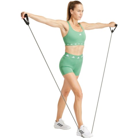 Spodenki damskie adidas Techfit zielone IU1853 L 4" Adidas