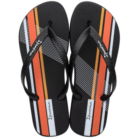 Klapki męskie Ipanema Graphics czarno-pomarańczowe 83532-AP255 39,5 Ipanema
