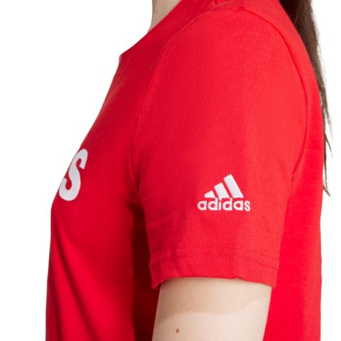 Koszulka damska adidas Loungewear Essentials Slim Logo Tee czerwona IY9189 M Adidas