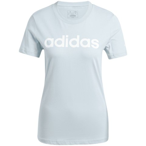 Koszulka damska adidas Loungewear Essentials Slim Logo Tee jasnoniebieska IY9188 XS Adidas