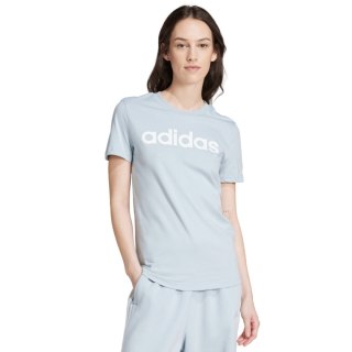Koszulka damska adidas Loungewear Essentials Slim Logo Tee jasnoniebieska IY9188 S Adidas