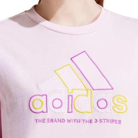 Koszulka damska adidas Xpress Logo różowa IY3413 L Adidas