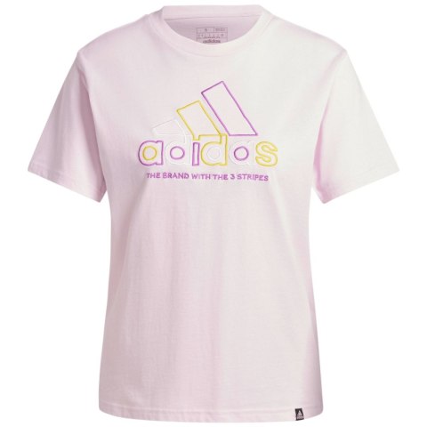 Koszulka damska adidas Xpress Logo różowa IY3413 XS Adidas