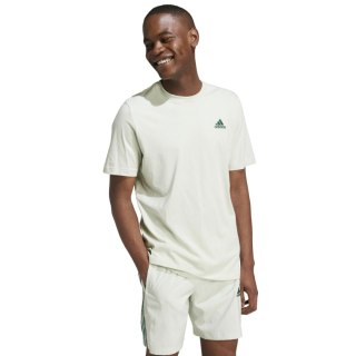 Koszulka męska adidas Essentials Single Jersey Embroidered Small Logo Tee jasnozielona IX0119 M Adidas